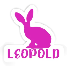 Aufkleber Hase Leopold Image