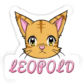 Cat Sticker Leopold Image