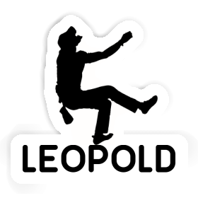 Sticker Leopold Climber Image