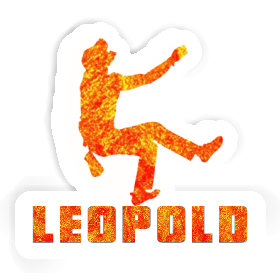 Sticker Leopold Climber Image