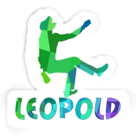 Sticker Leopold Climber Image