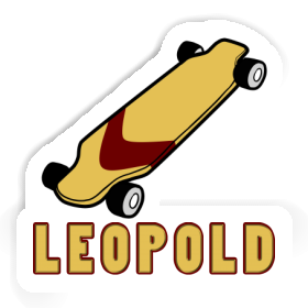 Leopold Autocollant Longboard Image