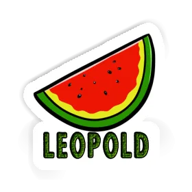 Autocollant Leopold Pastèque Image