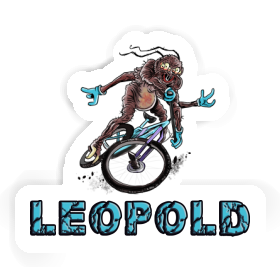 Sticker Mountainbiker Leopold Image