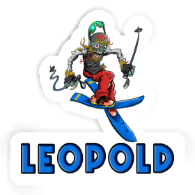 Leopold Sticker Freeride Skier Image