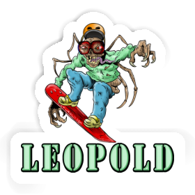 Sticker Leopold Snowboarder Image