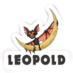 Sticker Leopold Fledermaus Image