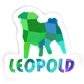 Sticker Leopold Pug Image