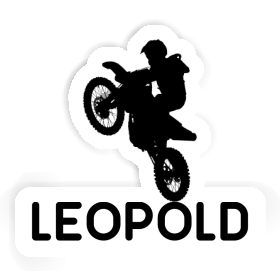 Leopold Autocollant Motocrossiste Image