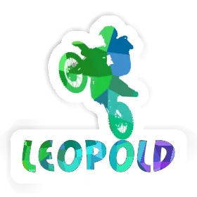 Motocross-Fahrer Aufkleber Leopold Image