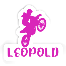 Autocollant Motocrossiste Leopold Image