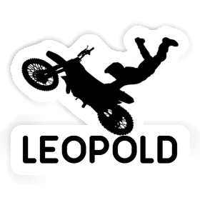 Motocross Rider Sticker Leopold Image