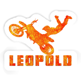 Autocollant Leopold Motocrossiste Image