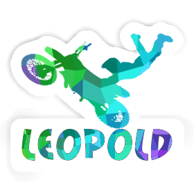 Motocross Rider Sticker Leopold Image