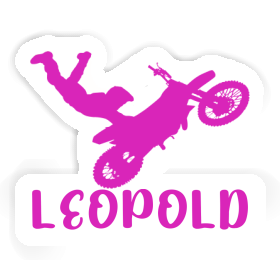 Leopold Autocollant Motocrossiste Image