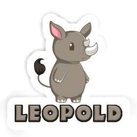 Leopold Sticker Rhino Image