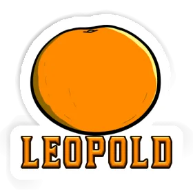 Autocollant Leopold Orange Image