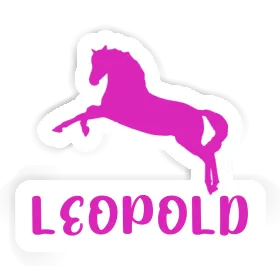 Cheval Autocollant Leopold Image