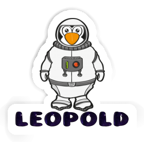 Astronaut Sticker Leopold Image