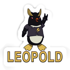 Sticker Leopold Rocking Penguin Image