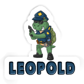 Leopold Aufkleber Polizist Image