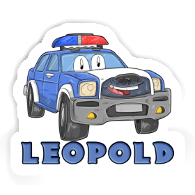 Police Car Sticker Leopold Image