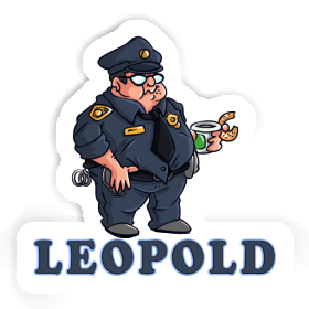 Policier Autocollant Leopold Image