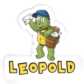 Leopold Autocollant Livreur Image