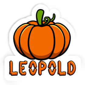 Sticker Leopold Pumpkin Image