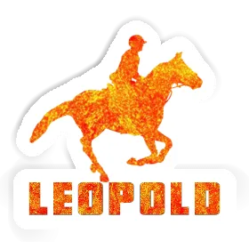 Horse Rider Sticker Leopold Image