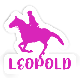 Horse Rider Sticker Leopold Image