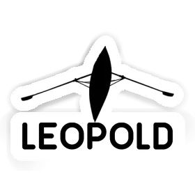 Autocollant Leopold Bateau à rames Image