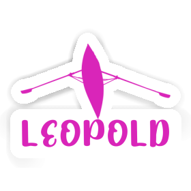 Leopold Autocollant Bateau à rames Image