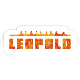 Sticker Leopold Rowboat Image