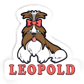 Shih Tzu Autocollant Leopold Image