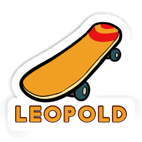 Leopold Autocollant Skateboard Image