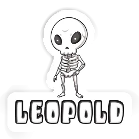 Sticker Skeleton Leopold Image