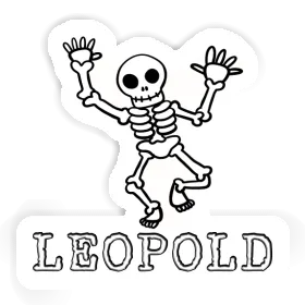 Leopold Sticker Skeleton Image