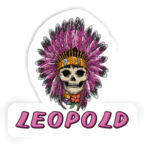 Sticker Leopold Ladys Skull Image