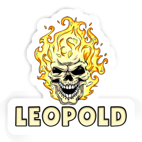 Sticker Skull Leopold Image