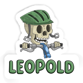 Leopold Aufkleber Fahrradfahrer Image