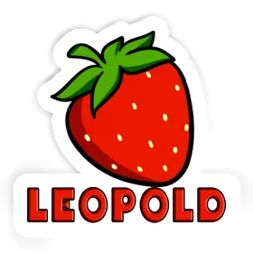 Autocollant Fraise Leopold Image