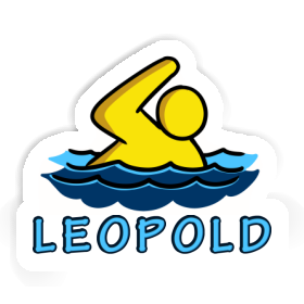 Sticker Leopold Swimmer Image