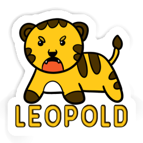 Sticker Leopold Tiger Image