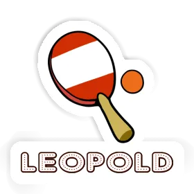 Sticker Table Tennis Paddle Leopold Image