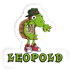 Tortue Hip Hop Autocollant Leopold Image