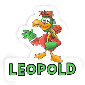 Hiker Sticker Leopold Image