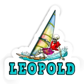 Leopold Sticker Surfer Image