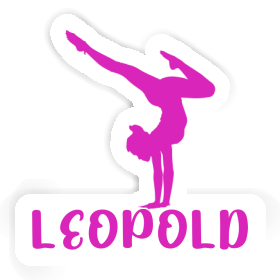 Sticker Yoga Woman Leopold Image