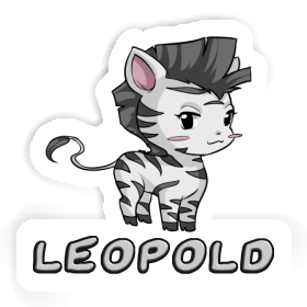 Sticker Leopold Zebra Image